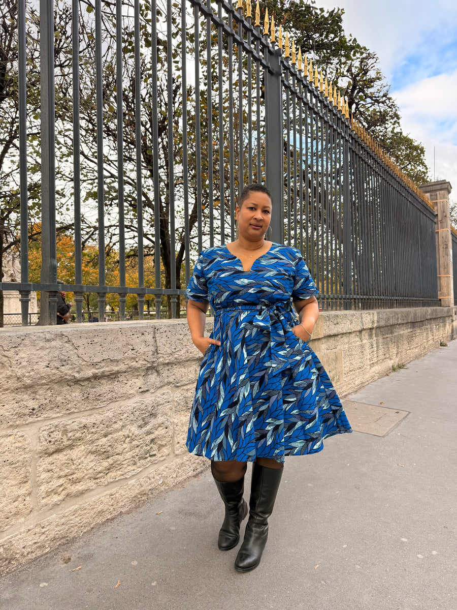 Robe Jones New York En Soie Imprimée - Marron/noir/roux, Taille 6, Longueur Maxi, Doublée