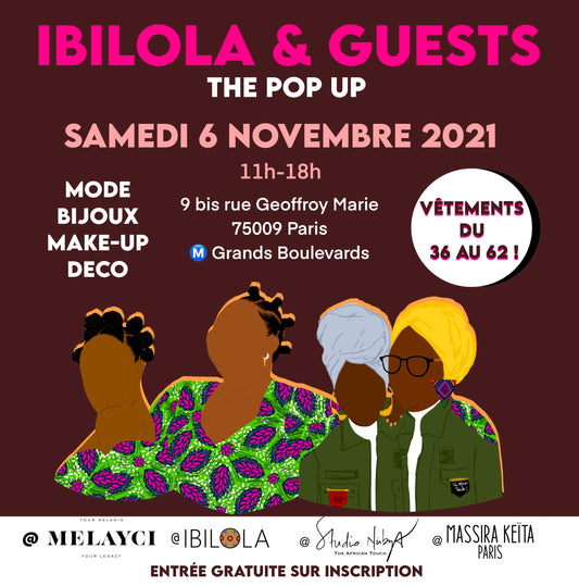 Notre 1er pop up store à Paris : le 6 novembre 2021