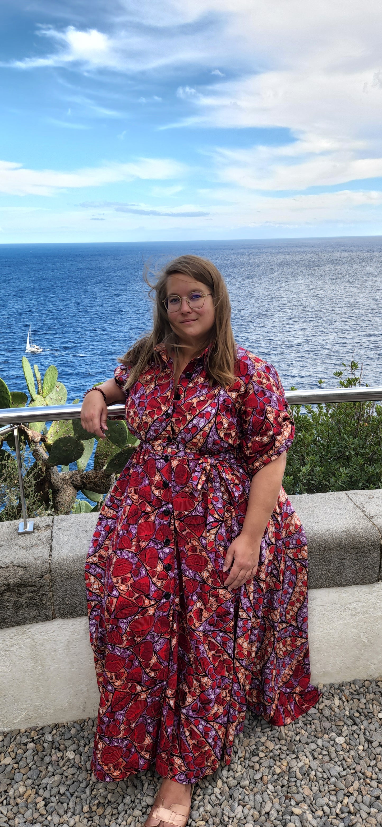 Emma - Robe Chemise Wax Longueur Maxi