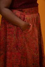 Charger l&#39;image dans la galerie, Jupe Sika orange - longueur maxi - Taille 52/54