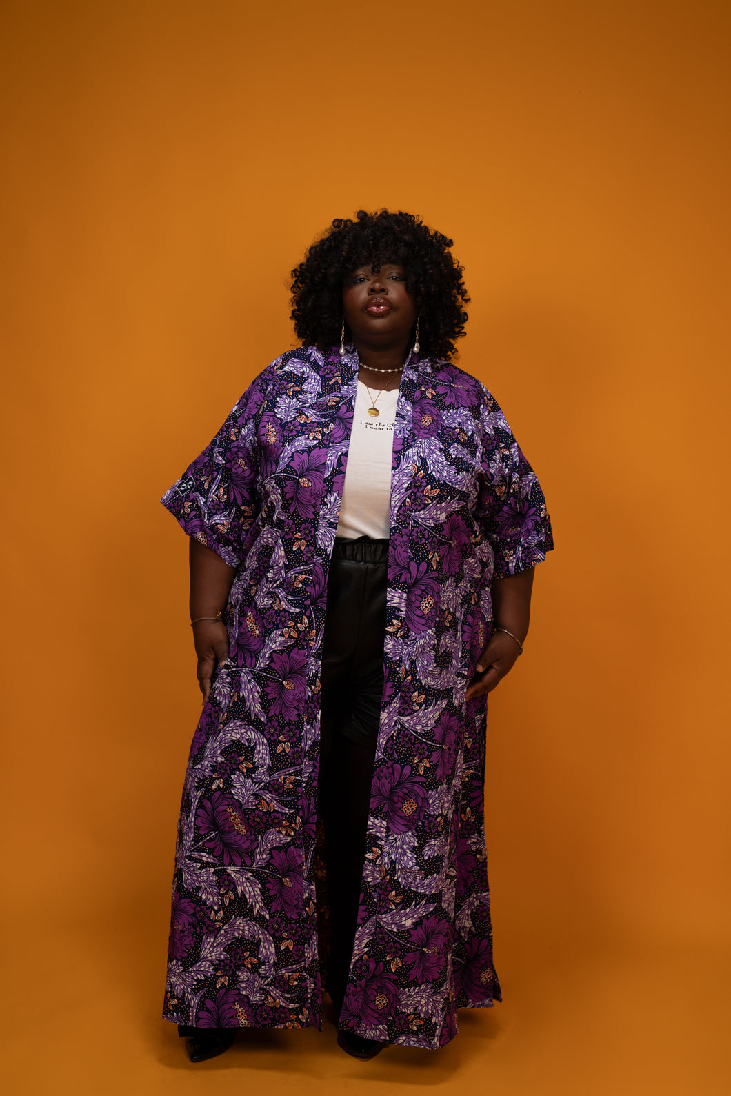 Kimono Karim - Imprimé Lula - Longueur Maxi - Taille 52/58