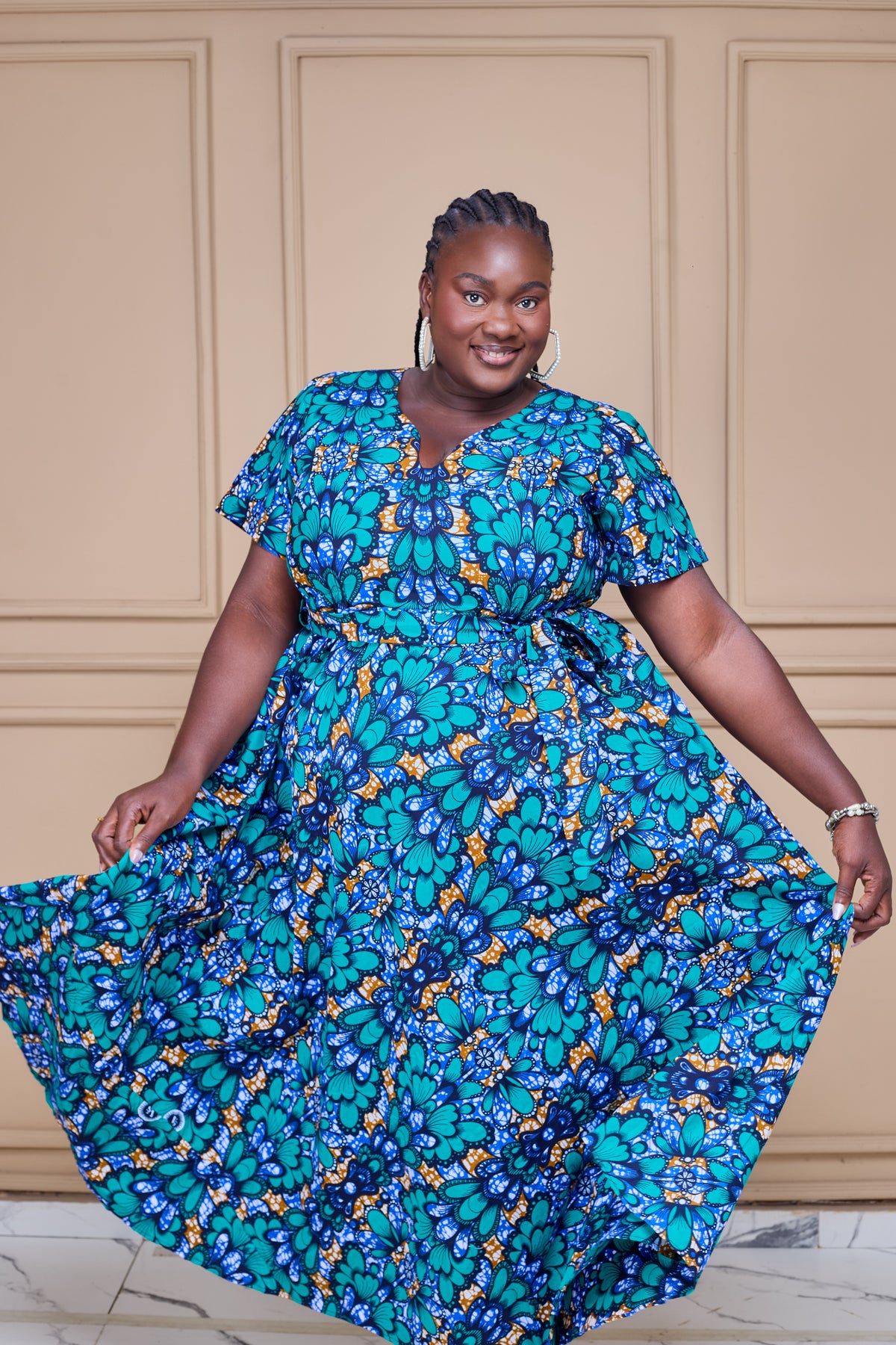 Diorinda - Robe Wax Longueur Maxi