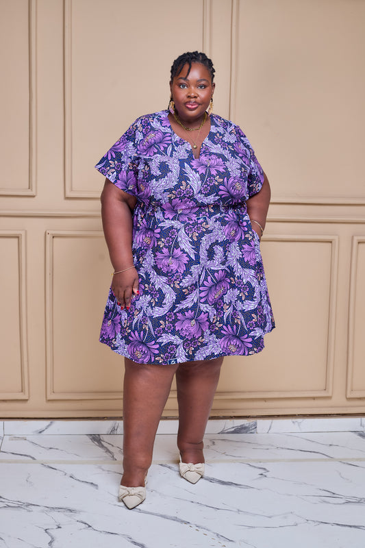 Diorinda - Robe Wax Longueur Mini
