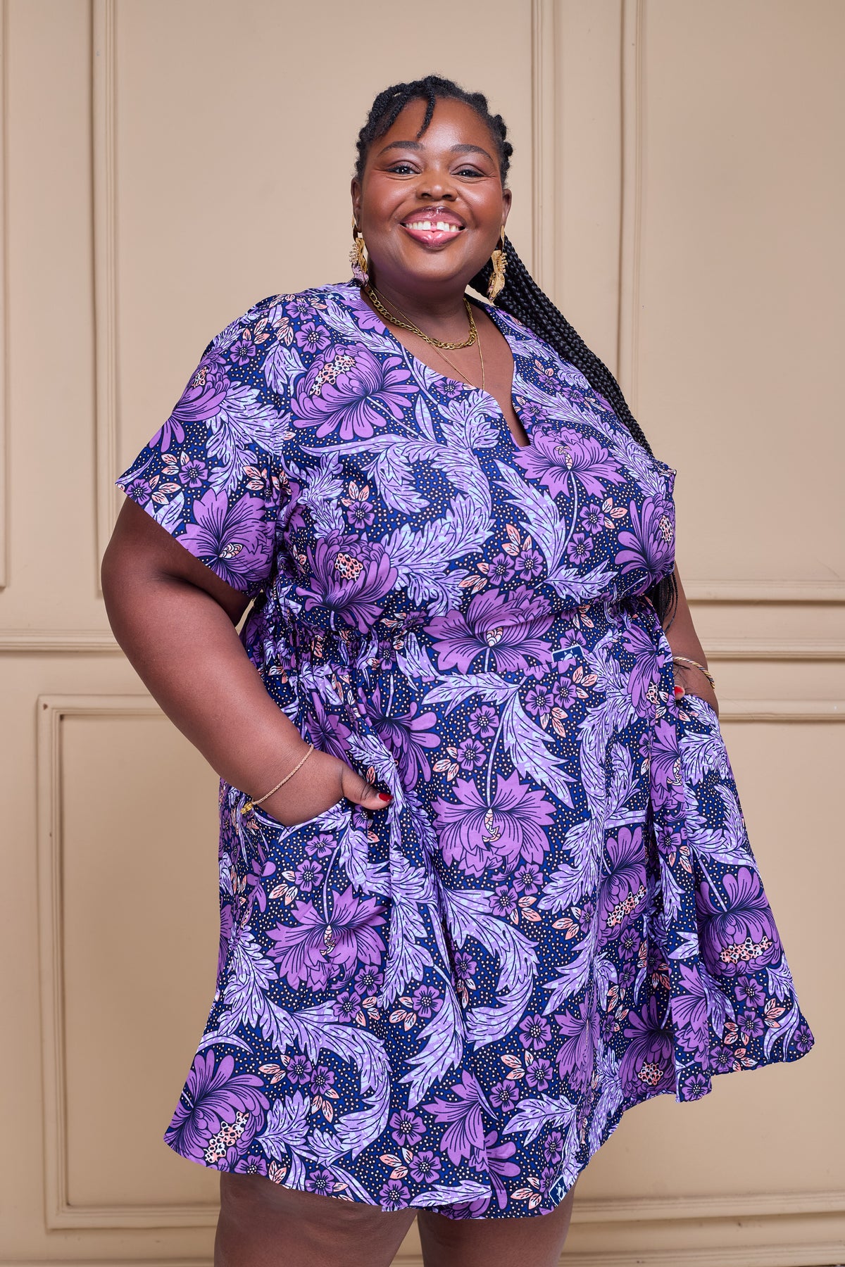 Diorinda - Robe Wax Longueur Midi