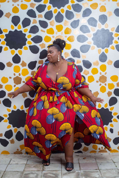 Nandi - Robe Wax Longueur Maxi
