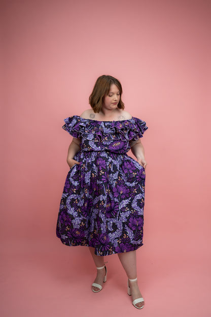 Aïcha - Robe Wax Longueur Midi