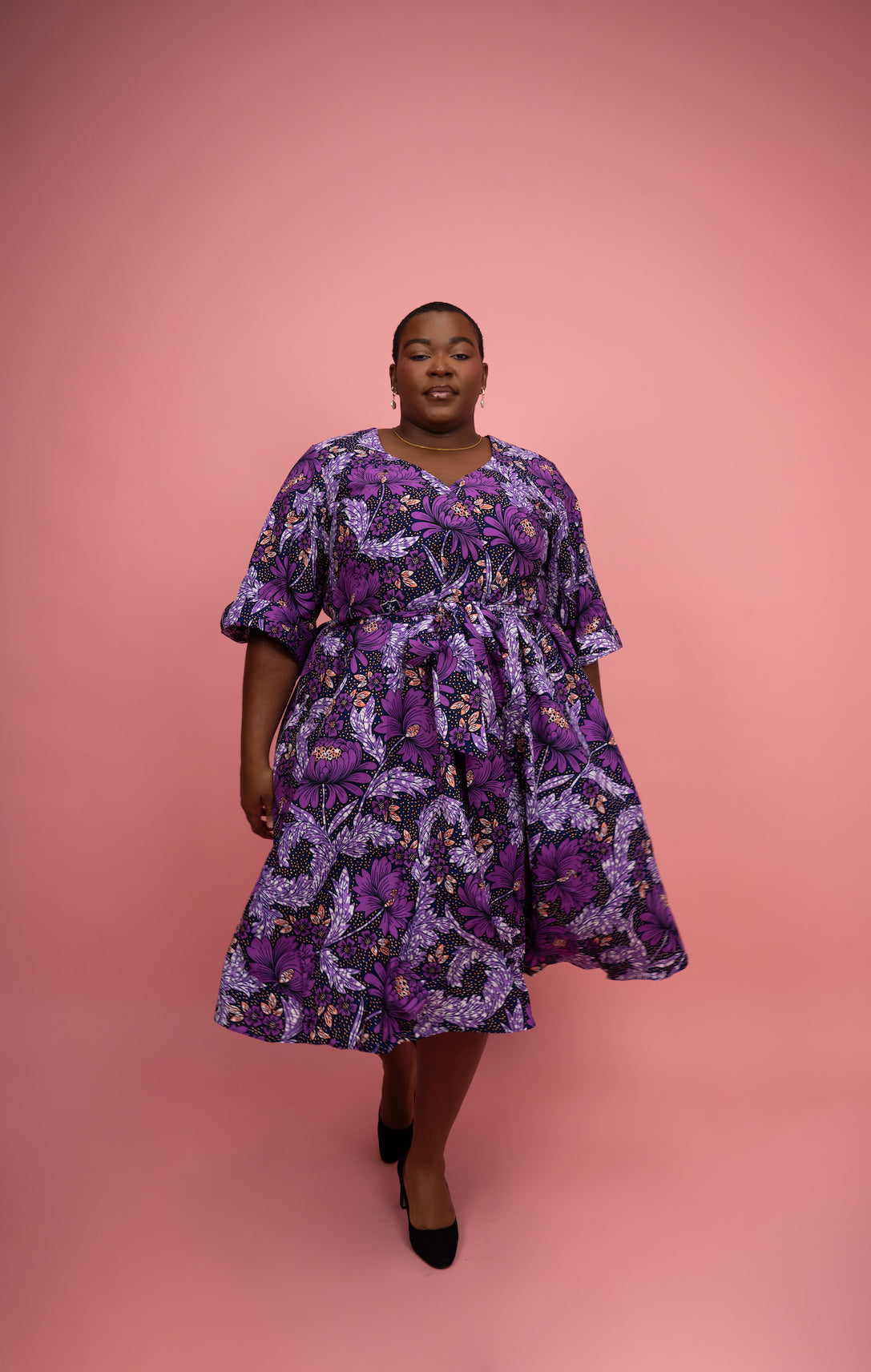 Nandi - Robe Wax Longueur Midi
