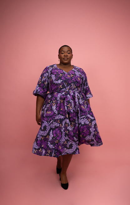 Nandi - Robe Wax Longueur Midi