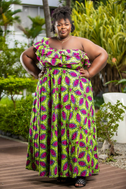 Aïcha - Robe Wax Longueur Maxi