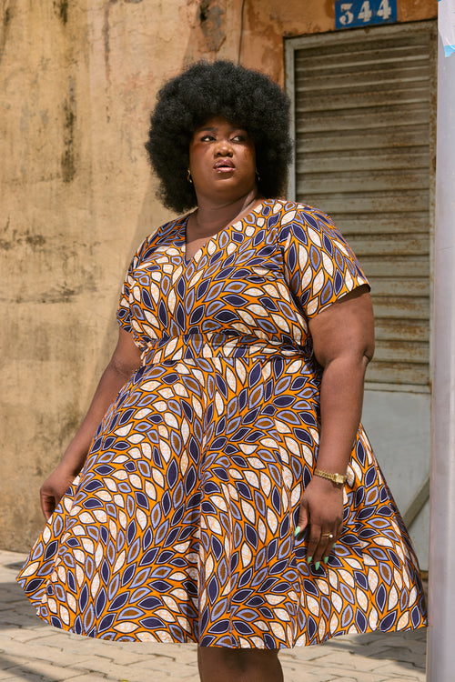 Diorinda - Robe Wax Longueur Mini